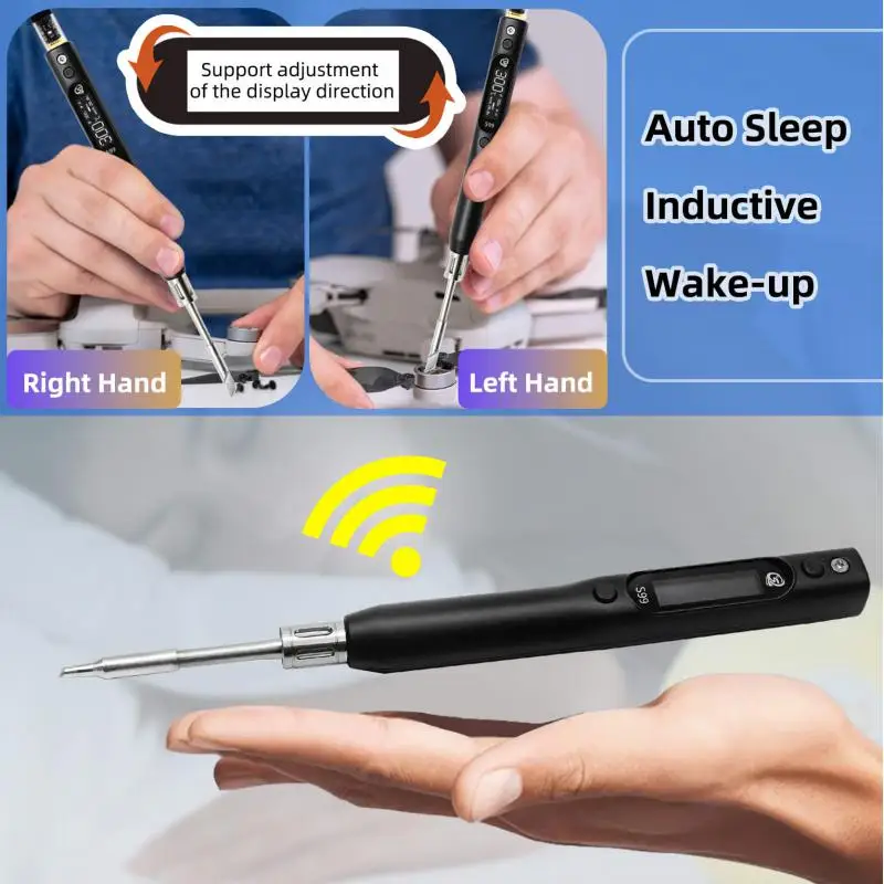 Sequre S99 Soldering Iron Compatible JBC245 Tips PD QC DC Power Supply Portable RC Drone Model Electronic Welding Repair Tool
