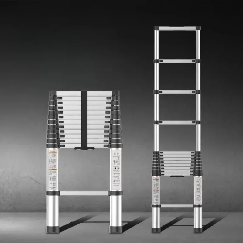 

Telescopic ladder engineering portable lifting bamboo household folding lifting retractable straight