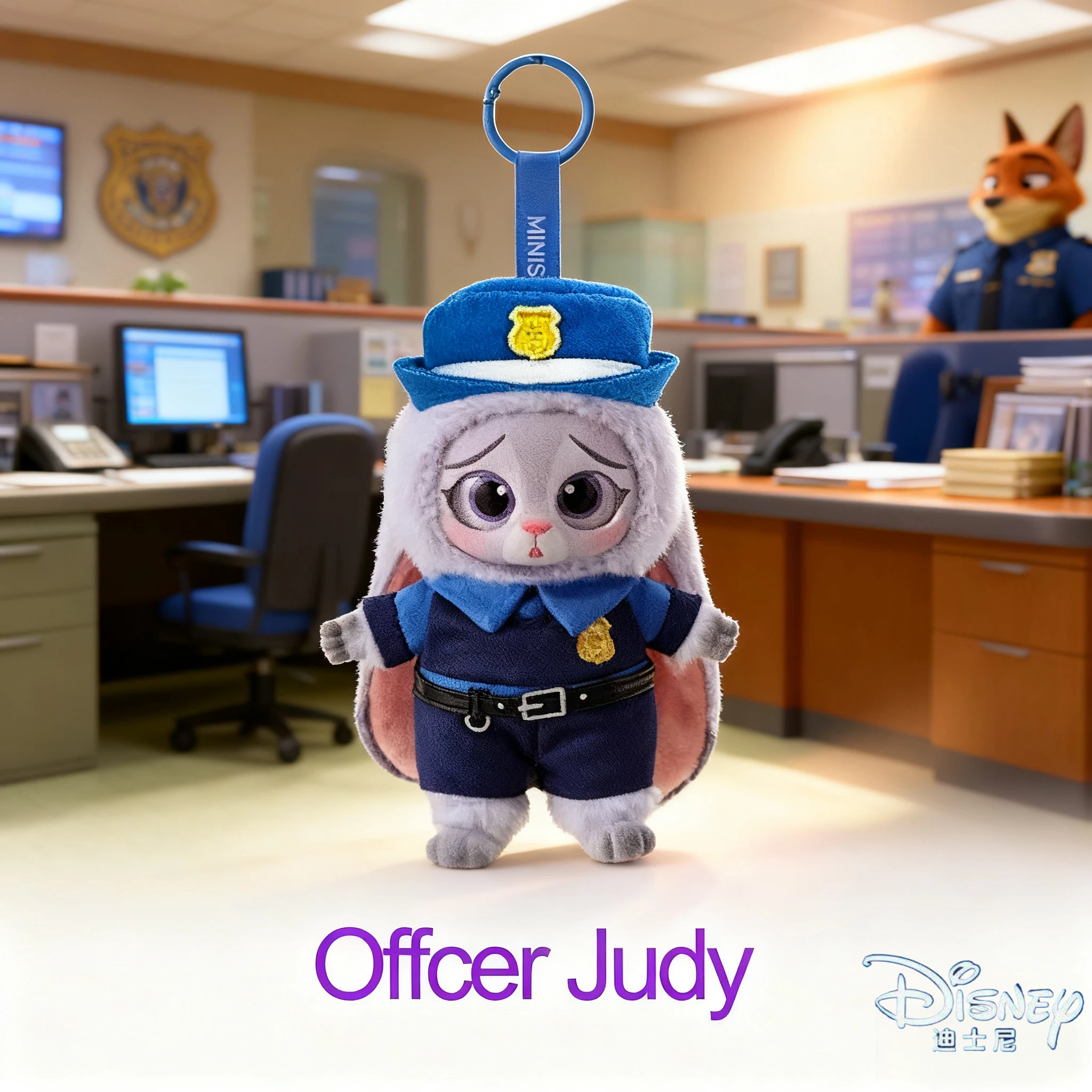 2025 صندوق أعمى جديد من Disney Zootopia - سلسلة مفاتيح من الفينيل من Nick & Judy، لعبة عصرية قابلة للجمع هدية صندوق غامض عشوائي