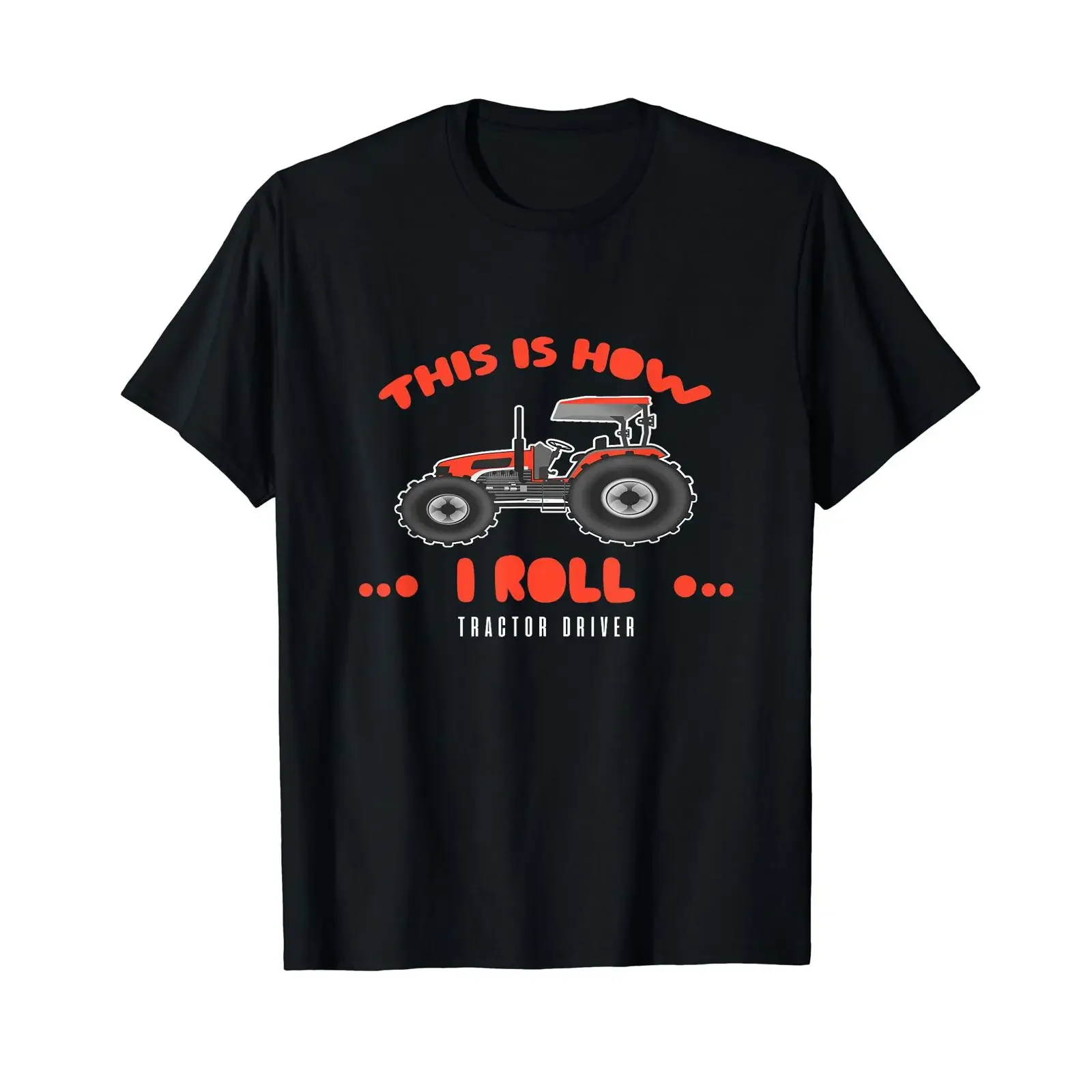 Tractor Driver This Is How I Roll T Shirt vintage Washed Casual Top For Everyday Wear homme Soft Versatile Breathable