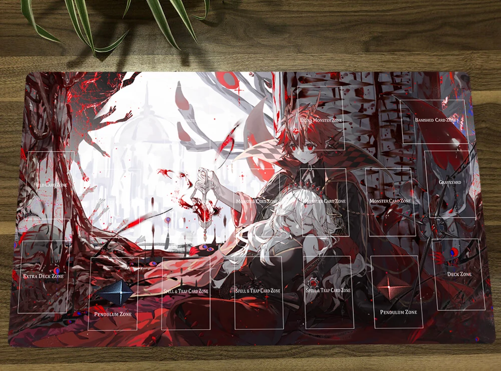 

YuGiOh Blazing Cartesia, The Virtuous & Aluber The Jester of Despia TCG CCG Mat Trading Card Game Mat Playmat Table Mouse Pad