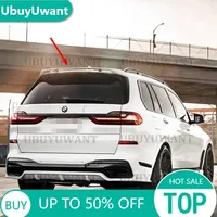 For BMW X7 G07 2019-2021 Rear Trunk Spoiler Roof Wing Gloss Black M Performance Sport Car Tailgate Window Lid Upper Splitter Lip