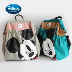 Disney Mommy Bag Women Backpack Mickey Mouse Large-Caliber Waterproof Baby Diaper Bag Backpack Large Capacity Durable Bags