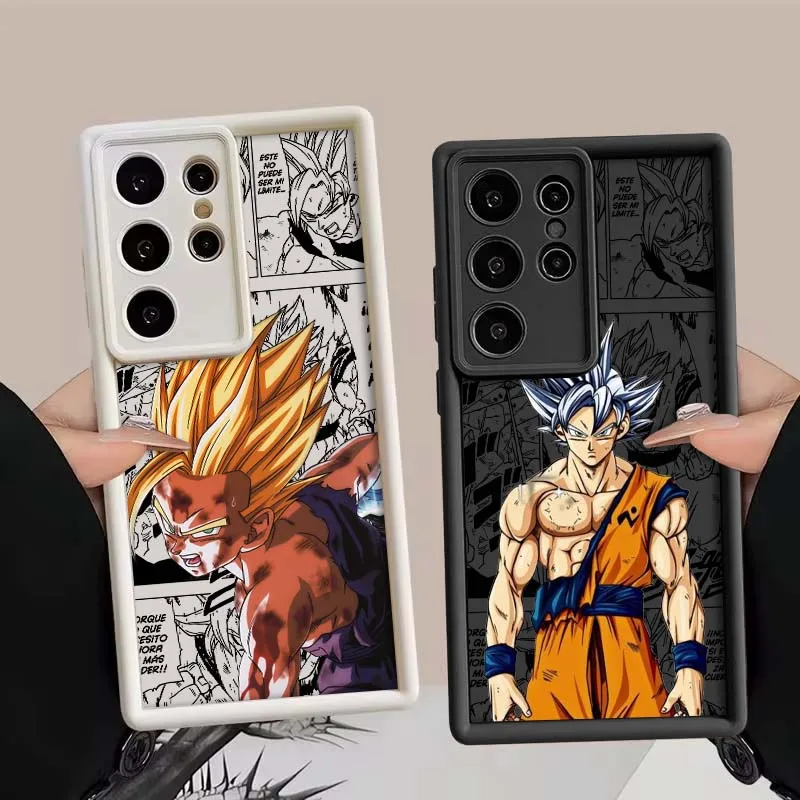 

D-Dragon Ball Goku Gohans Cover For Samsung Galaxy S25 S24 S23 S22 S21 S20 Ultra Plus FE 5G Eye Ladder Phone Case