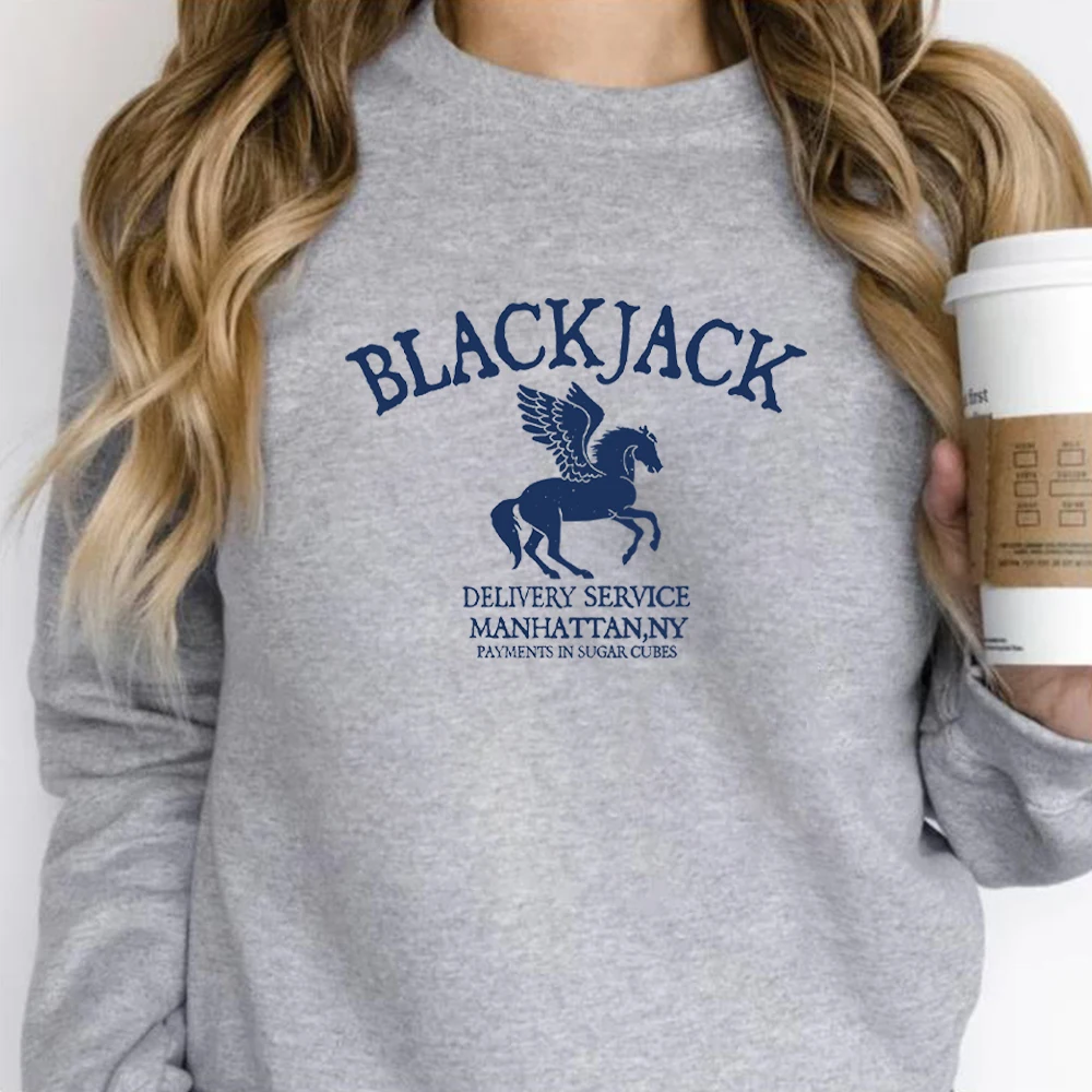 

Blackjack Sweatshirt Camp Half Blood Shirt Demigod Sweater Percy Jackson Shirt Book Lovers Tops Winter Clothes Women Sweatshirts