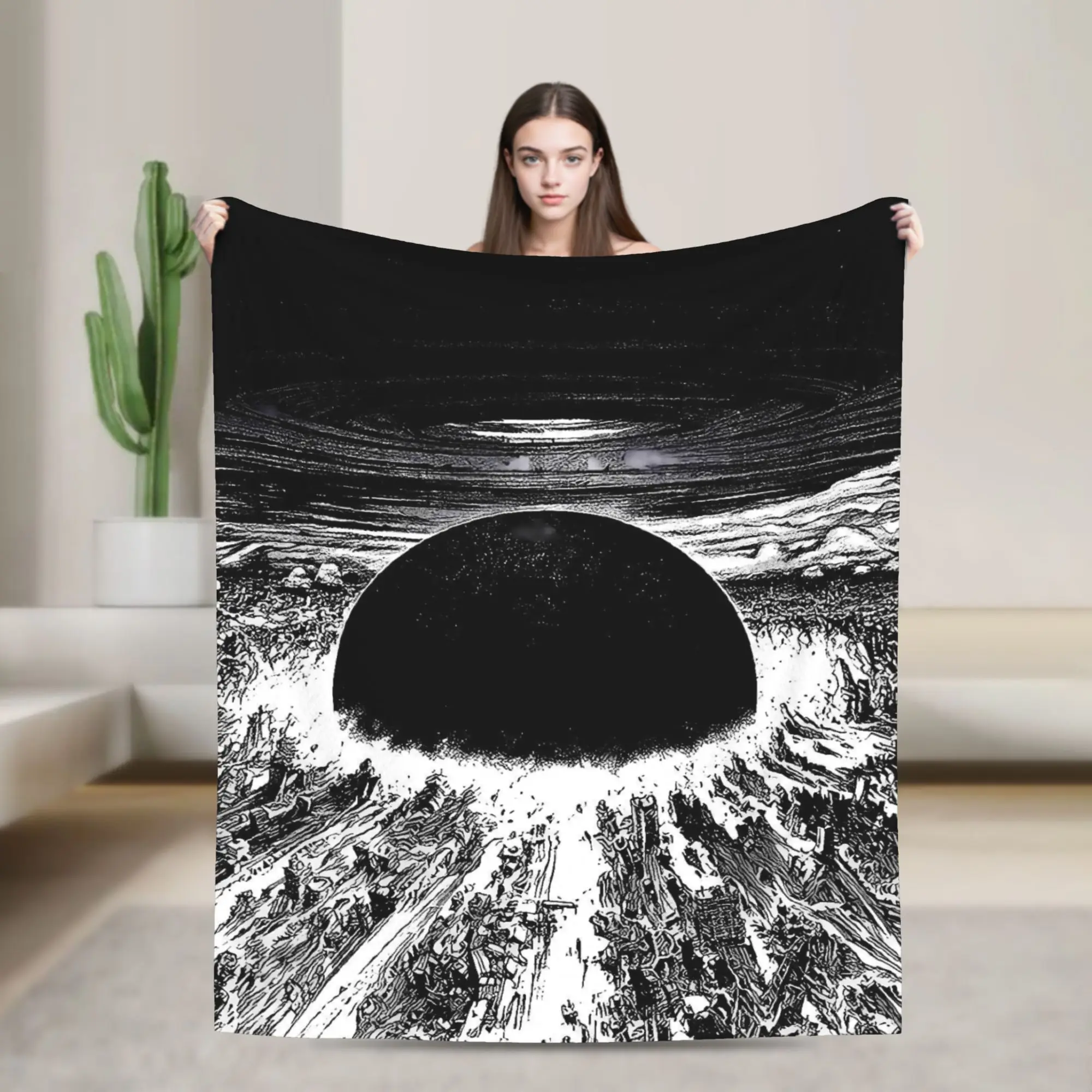 Japanese Anime film Akiras Flannel Blanket  Warm Soft Throw Blanket for Couch Bed Decorative Novelty Bedspread Sofa Bed Cover