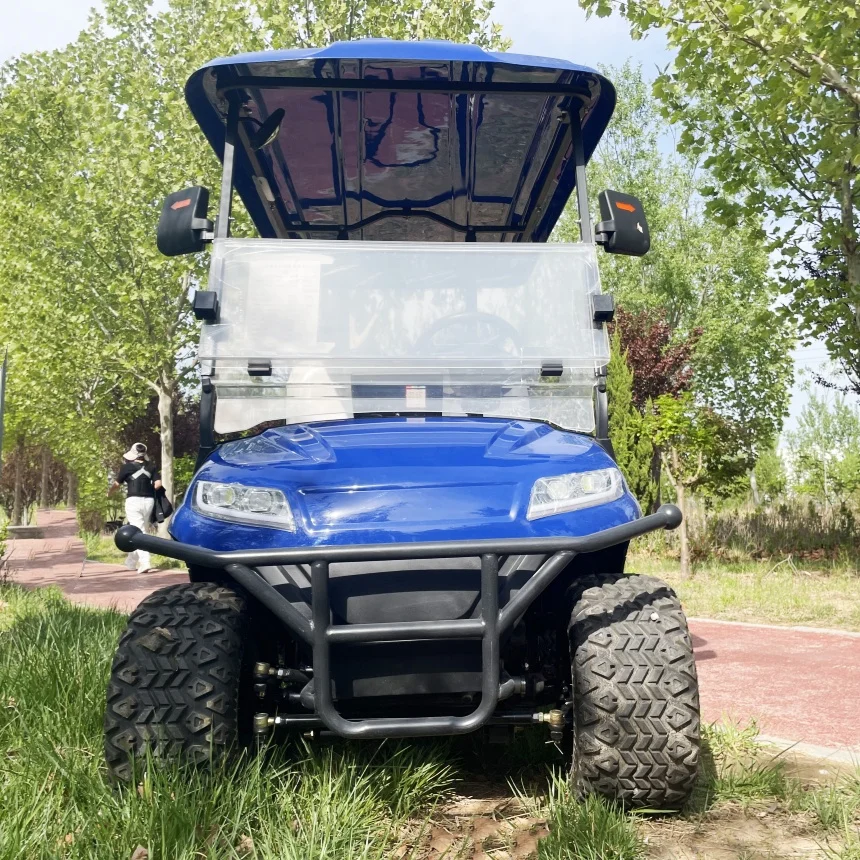 

Luxury Cheap 4 Passenger Seater Electric Golf Cart Lead-Acid Battery Lithium Battery Optional Powered For Wedding Resort Hotel