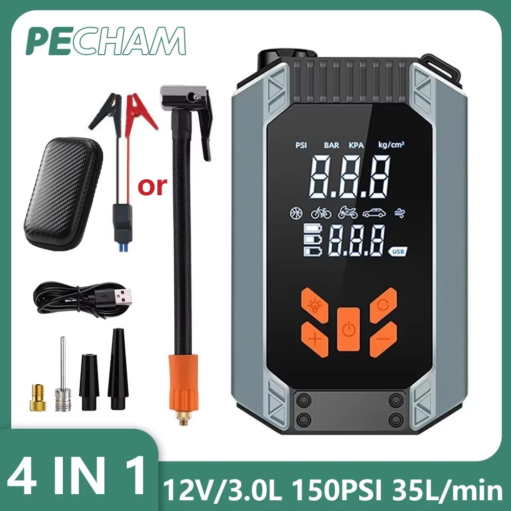 

Автомобильный аварийный стартер 12 В, автомобильный беспроводной литиевый надувной насос, аварийное пусковое питание, универсальный умный надувной насос