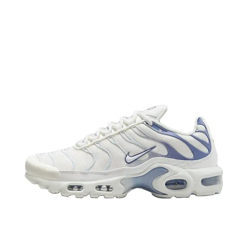 Nike Air Max Plus Men's and Women's Running Shoes Mesh TPU Leather Colorful Cool Anti Slip Low Cut Life and Leisure Shoes Purple