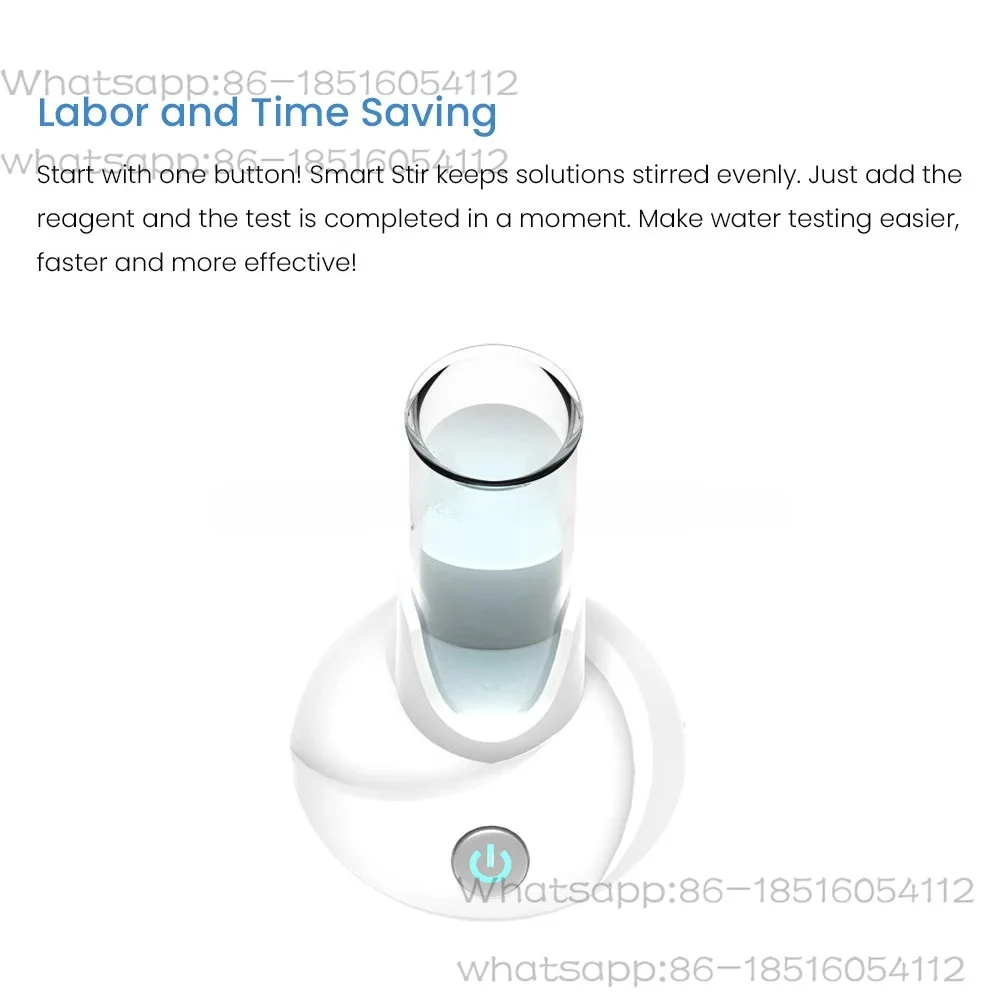 SS-100 Aquarium USB Rechargeable Liquid Regents Auto Mixing Water Testing Smart Stir Magnetic Stirrer for Test Kits