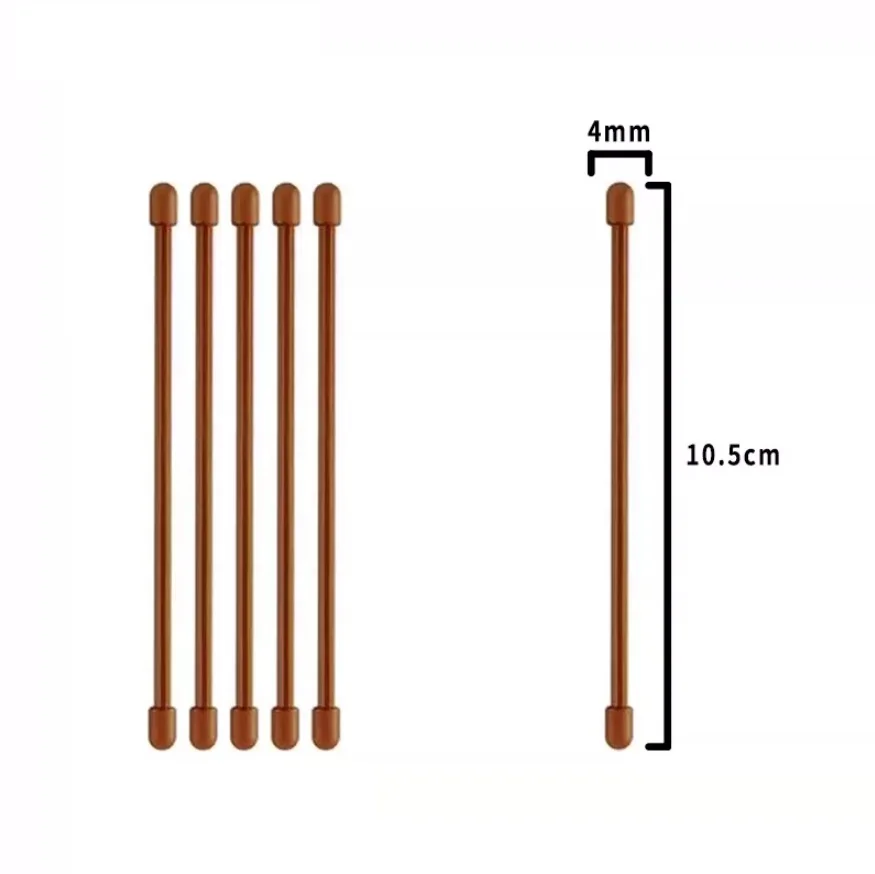 5PC Reusable Cable Gear Tie Rubber Twist Strap Ribbon Bind Tape Wire String Multifunction Wear Band Bundle Strip Film Tying Rope