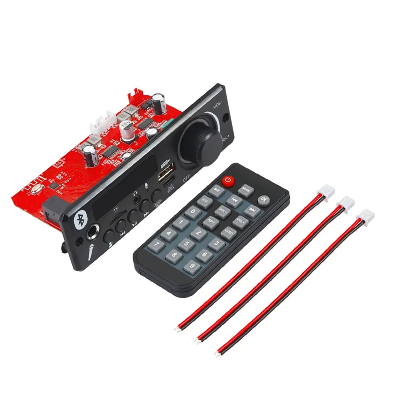 USB/TF FM Mic Rauschunterdrückung Bluetooth 5.0 MP3/WAV FLAC Verstärker Decoder Board 24V 2X 80W Auto Audio System-X64A