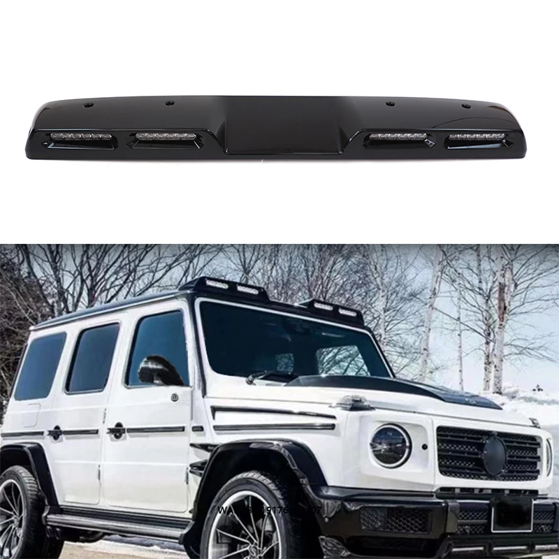 

High Quality Gloss Black Roof Spoiler Lamp LED Top Lamps for Ben-z G-class Exterior Part