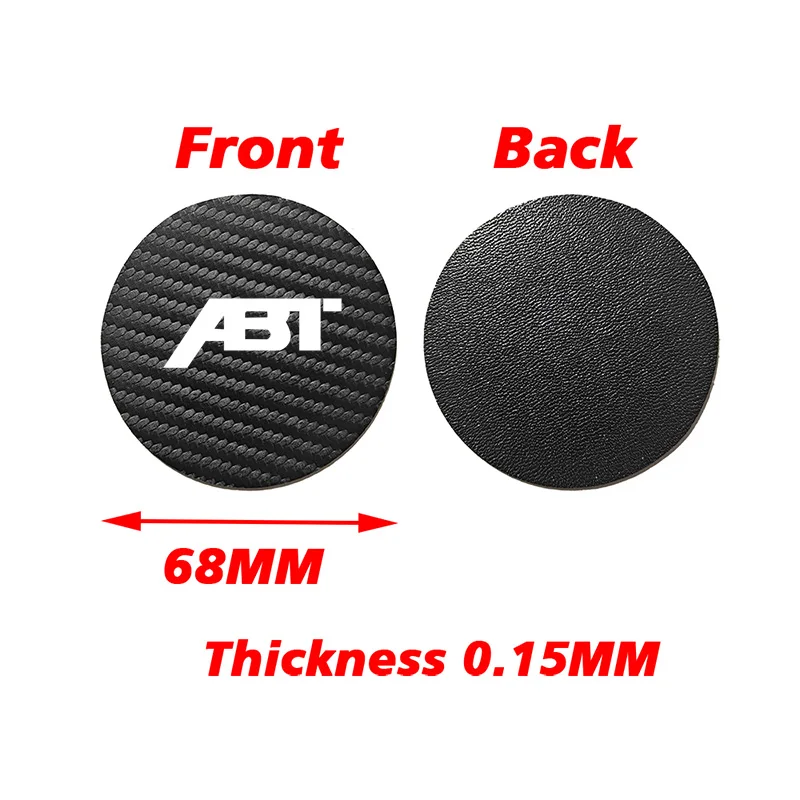 2 Pcs Car Water Cup Bottle Holder Pad Non-Slip Round Mat For Seat Audi Volkswagen Skoda ABT Motor Sports Sportsline Accessories