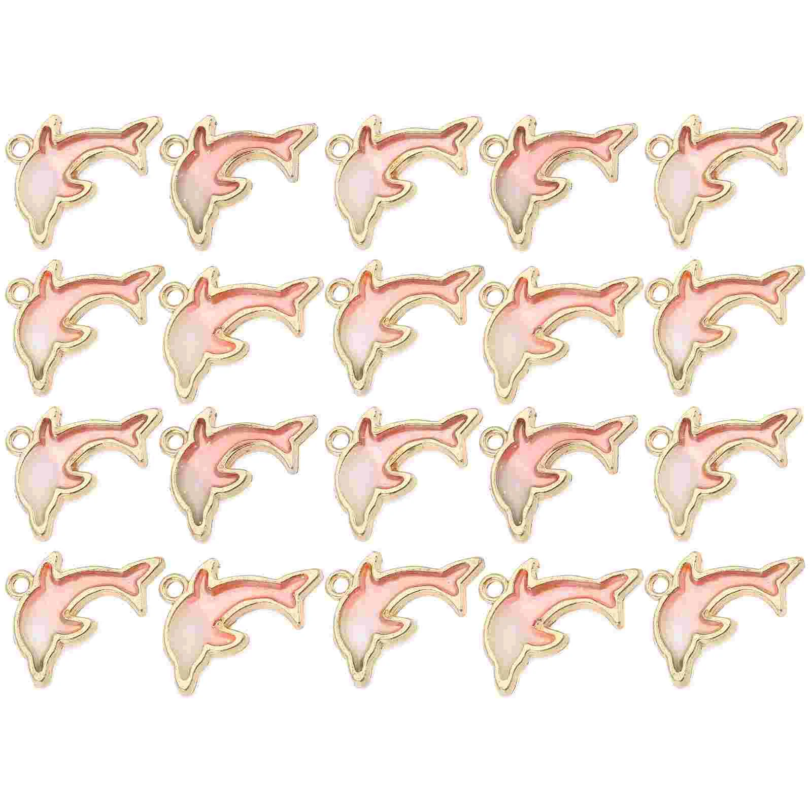 

40 Pcs Dolphin Alloy Pendant Earring Accessories Noble Design Jewelry Charms Bracelet Decorative Pendants Use Wide