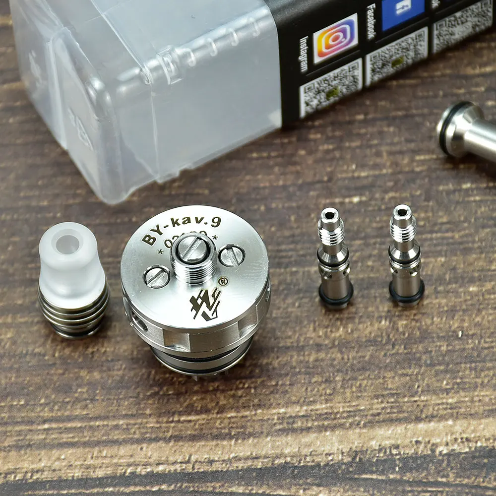 Атомайзер Ka v9 RTA mtl с одной катушкой, 22 мм, бак для вейпа, бак 5,0 мл, испаритель RTA для электронной сигареты BY-kA V9 RTA, атомайзер RTA