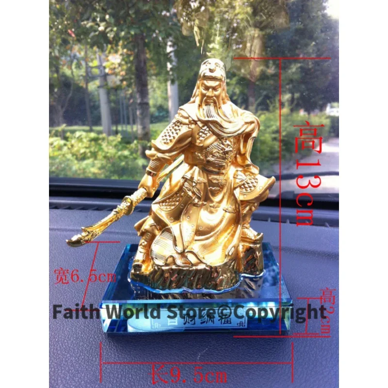 Excellent Business Present Gift Geomantic Mascot HOME CAR decor Bring good luck Recruit wealth God of wealth GUAN GONG statue