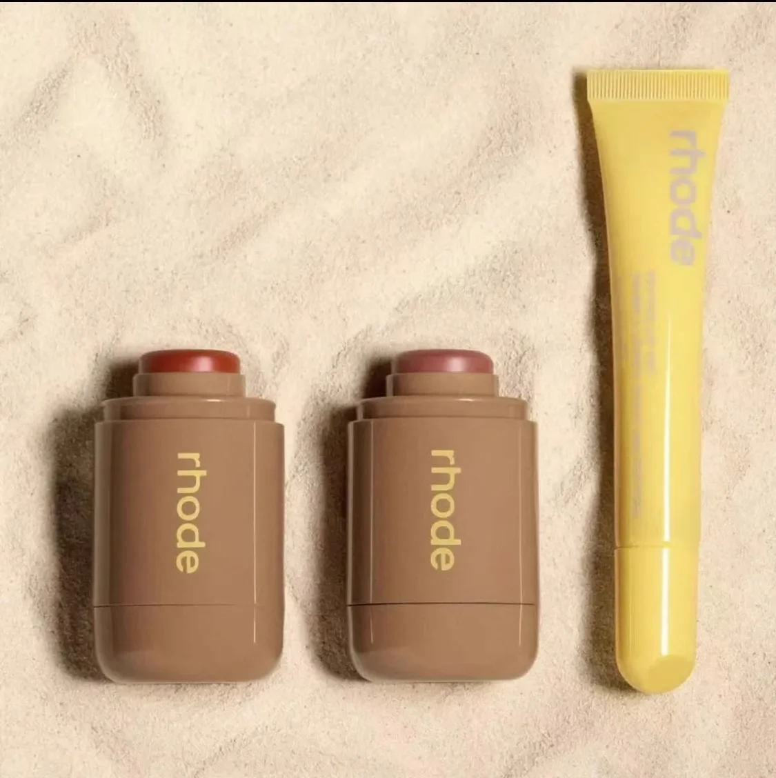 Lucidalabbra e balsamo Lemontini - Sun Soak, linea marrone chiaro, toast espresso, vaniglia |   Fard tascabile, matita per labbra trasparente e smalto