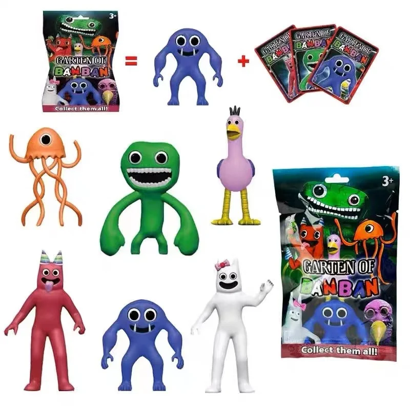 24pcs/set Garten Of BanBan Blind Box Action Characters Figures Doll Toys Anime Model Figurines Decoration Collection Kids Gift