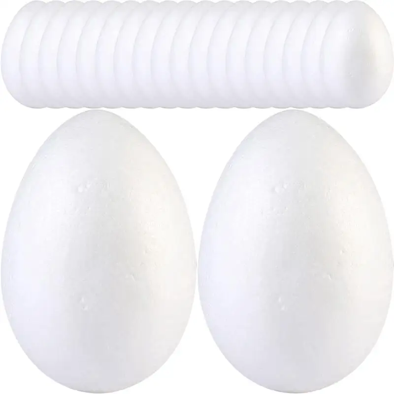 

20Pcs Easter DIY Eggs Hand-made Foam Eggs Painting Eggs Easter Party Decor Supplies