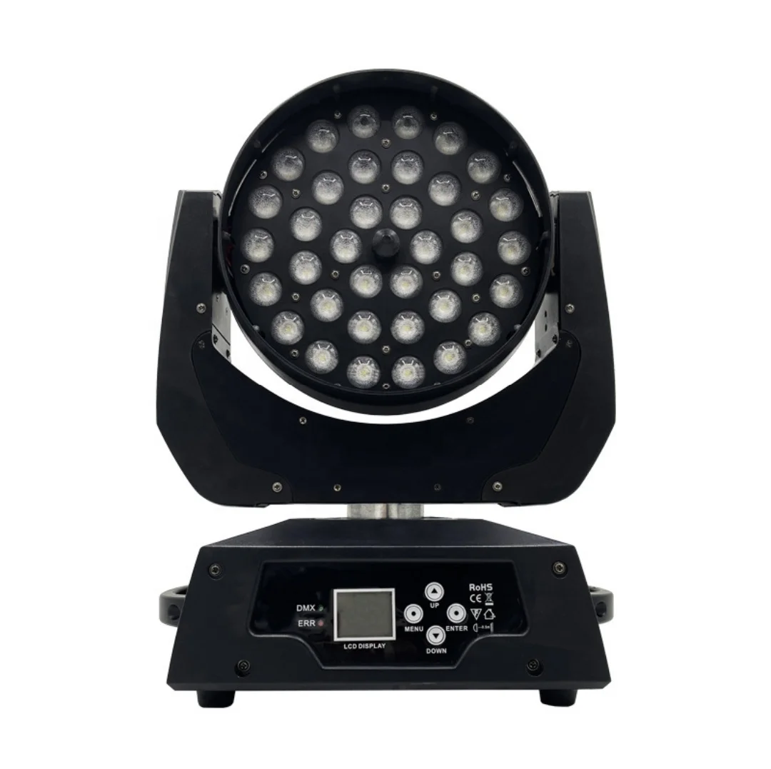 Hot Sale Dmx Rgbw Led 6 In 1 36x18W 6-in-1 RGBWLed Dmx512 Stage Lighting Moving Head Wash Light
