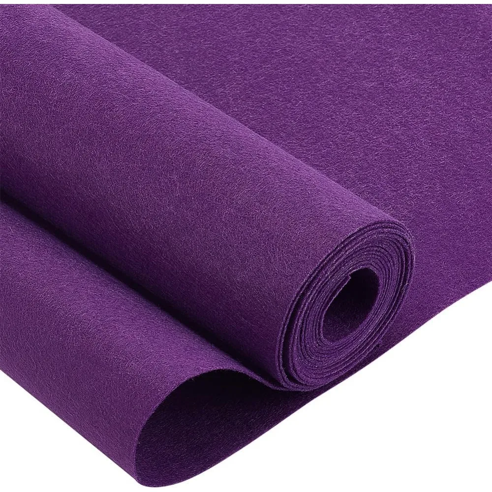 10FT 15.74 Inch Wide Dark Orchid Felt Roll, 1mm Thick Fabric Sheets Soft Woven Nonwoven Fabric Sheets for Crafts, Patchwork