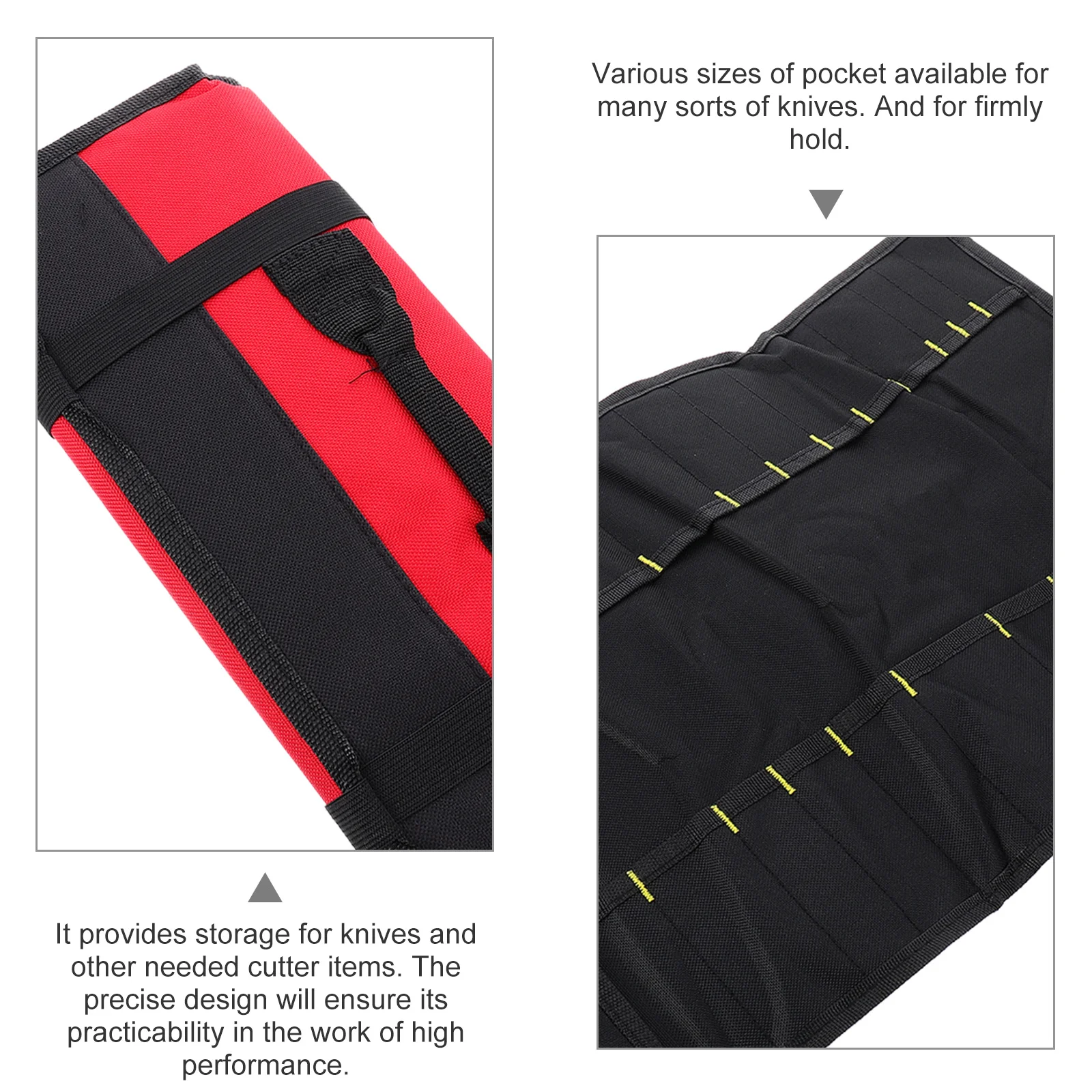 

1Pcs Chef Roll Bag 22 Slots Holder Portable Knife Organizer Oxford Fabric Storage Case for Home Restaurant Bar
