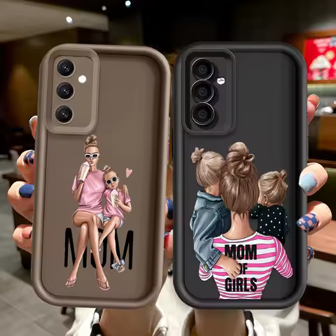 Fashion Baby Mon Pattern For Samsung Galaxy S24 S23 S22 S21 S20 Ultra Plus FE A52 A53 A54 A71 Eye Ladder Phone Case