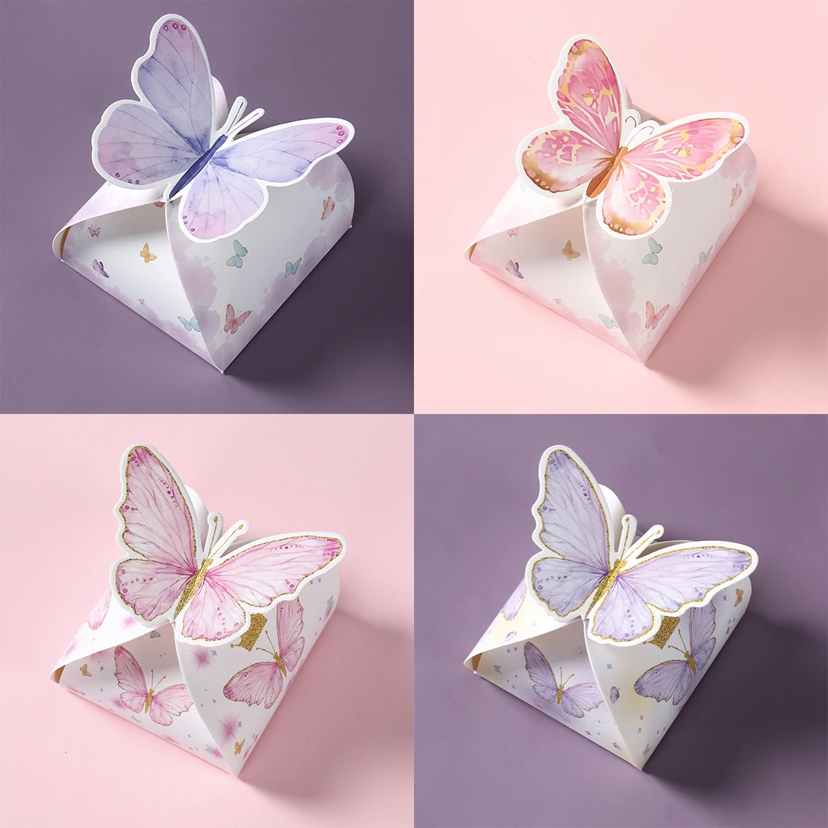 Papier Schmetterling Süßigkeiten Taschen Geschenk Verpackung Taschen Schmetterling Geburtstag Party