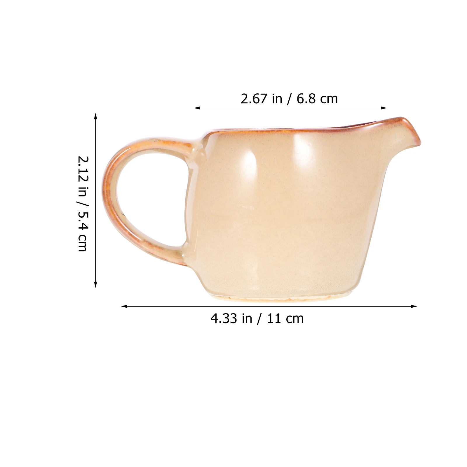 

Ceramic Milk Pitcher Artistic Decor Convenient Pouring Controlling Flow Avoid Spills Elegant Design