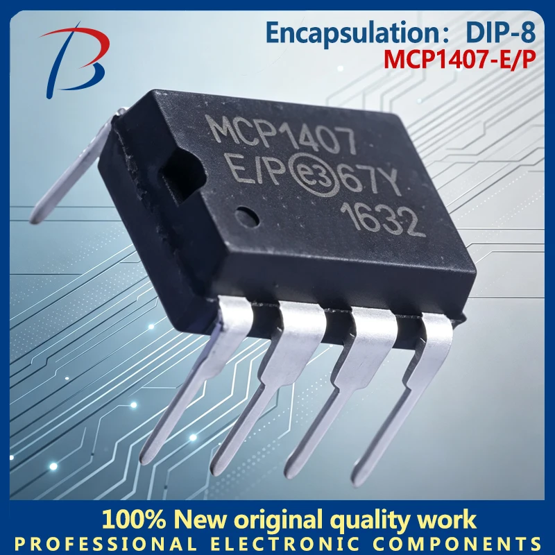 5PCS MCP1407-E gate driver package DIP8 silk screen MCP1407E