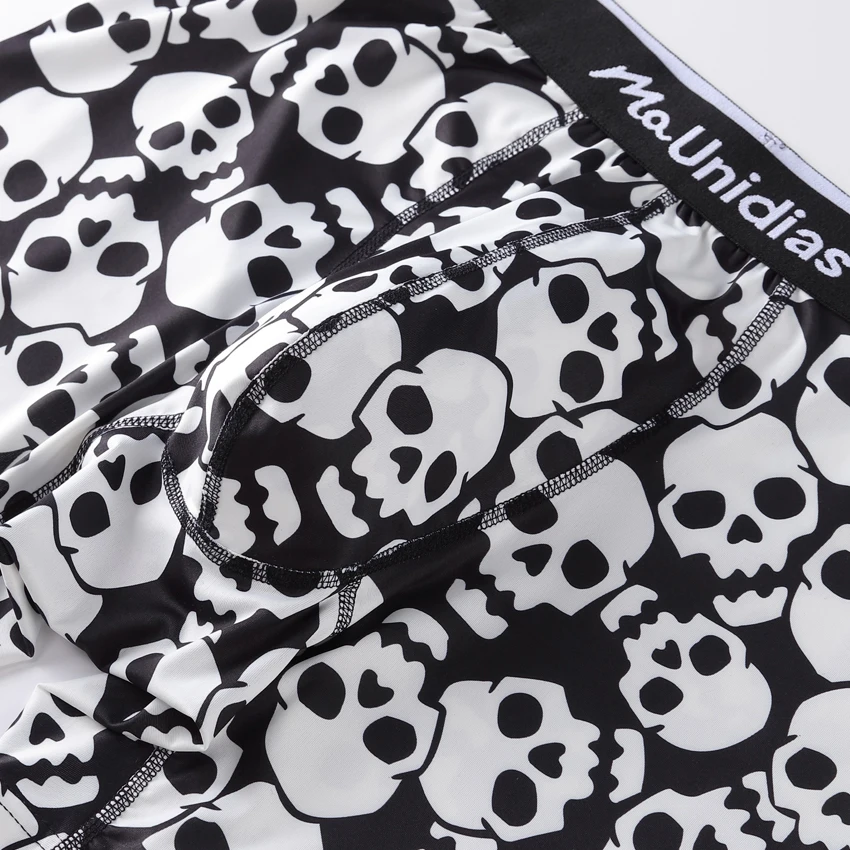 6 قطعة/الحزمة ملابس داخلية عصرية للرجال السروال طباعة الرجال سراويل رسالة حزام مطاط الرياضة سراويل بوكسر تنفس جديد