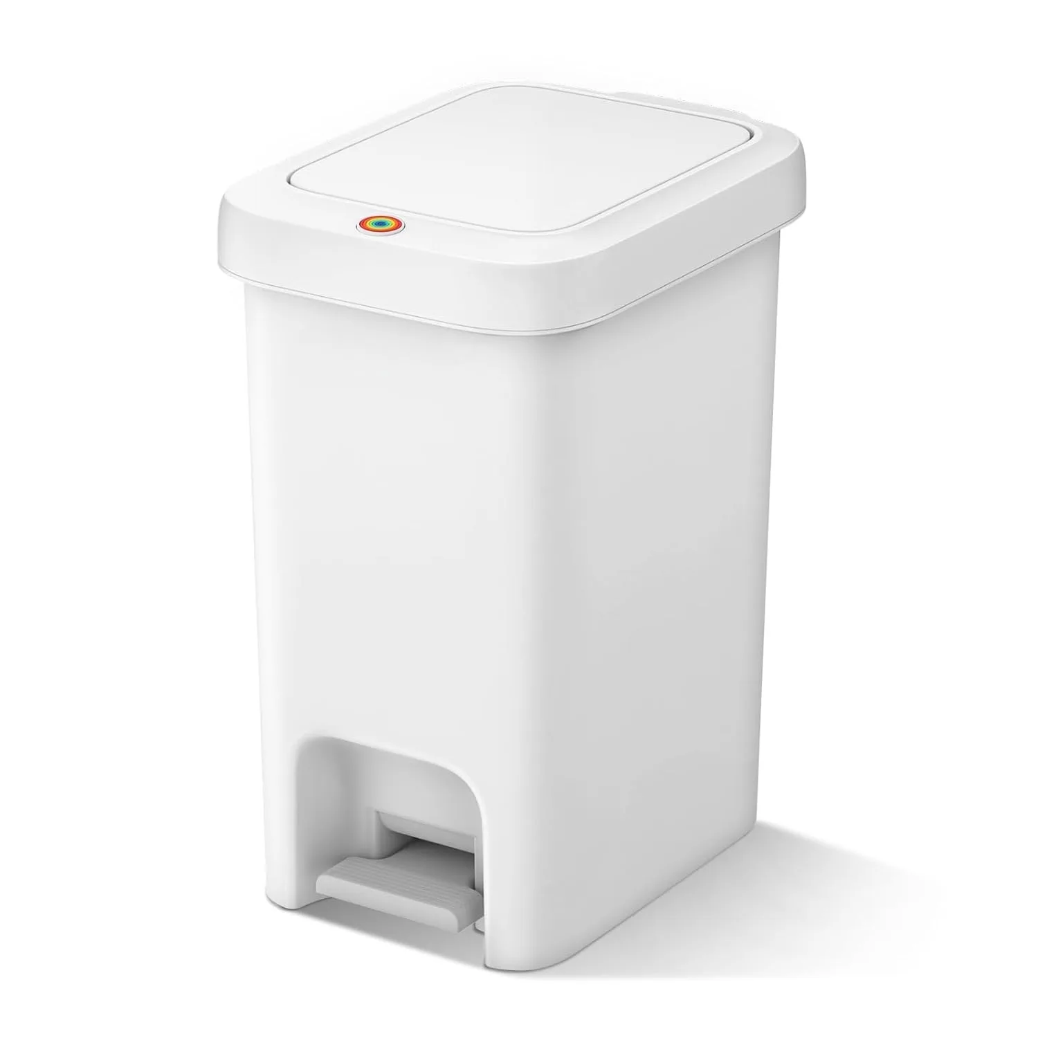 

Garbage bin with lid, pressure top and foot pedal, 4.4 gallons