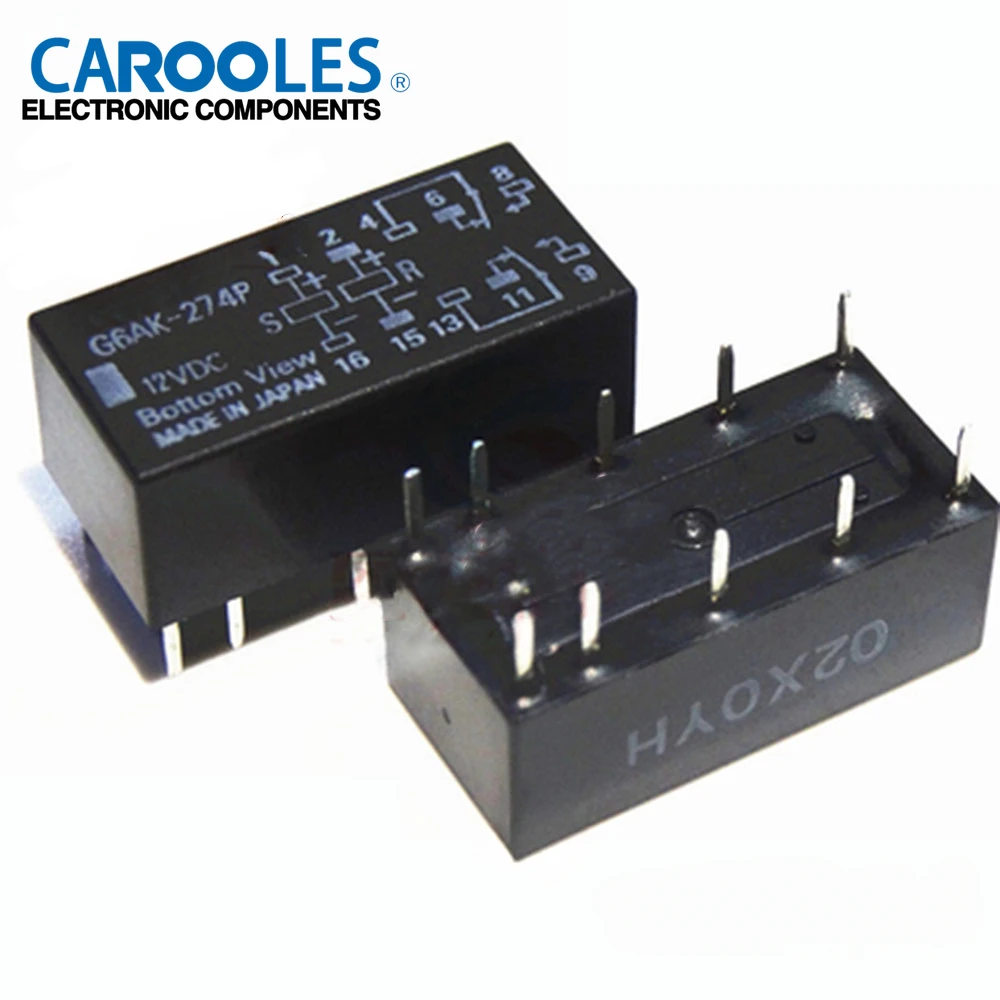 

5PCS/lot 100%Original New Relay G6AK-274P-ST-US-12VDC G6AK-274P-ST-US G6AK-274P-ST-US-24VDC G6AK 274P ST US DC12 24V 10PIN