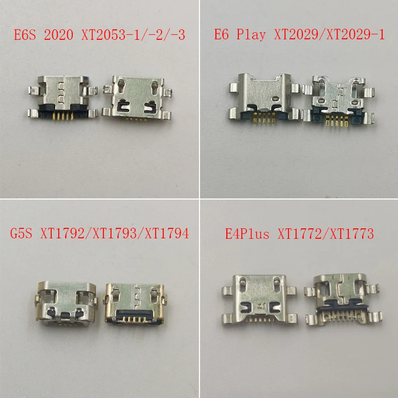 

100PCS USB Charging Charger Connector Dock Port For Motorola Moto E6S XT2053-2/G5S XT1793 XT1794/E6 Play XT2029/E4Plus XT1773