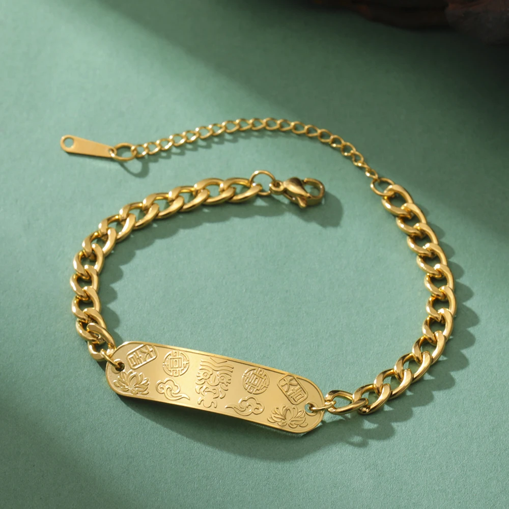 داوابارا زاكيم سوار القبلية التبتية البوذية آلهة الثروة والحماية سوار الفولاذ المقاوم للصدأ المجوهرات الدينية #1