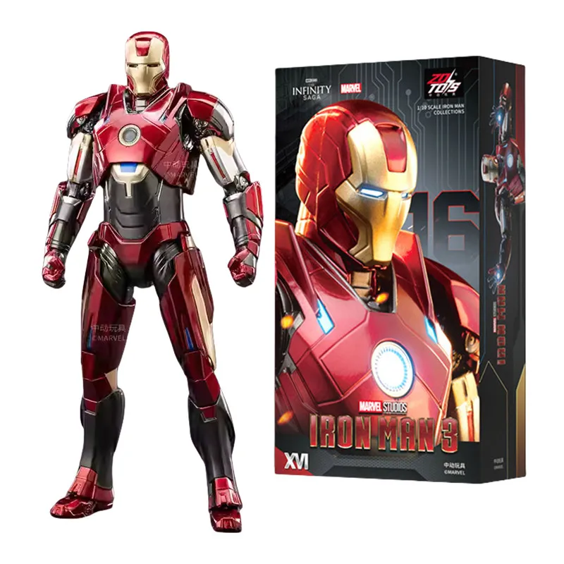 

Genuine ZD Marvel Toys 1:10 Iron Man Tony Stark battle suit Armor Mark16 Nightclub Action Figure PVC Model Collect