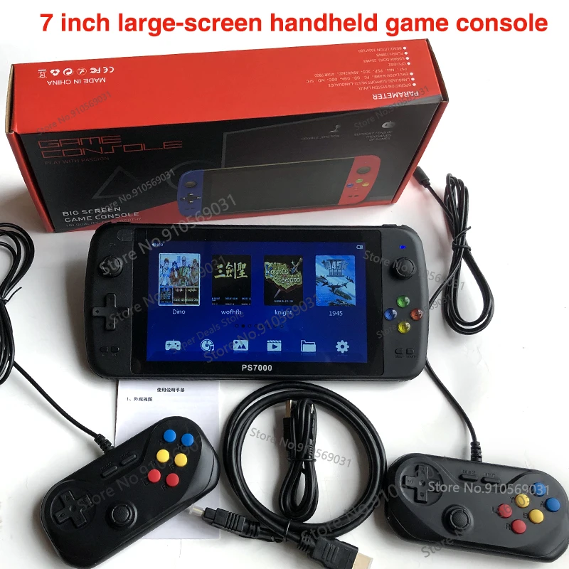 

Best Selling PS7000 game console HD Retro Portable 7 Inch Handheld Video Game Console 6000+ Games Handheld Game Player console