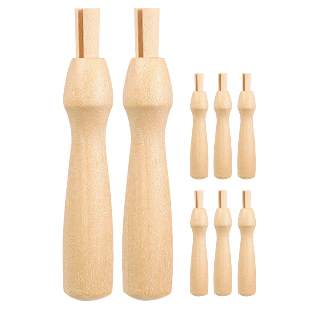 

8Pcs Needle Felting Tools Wooden Handles Replacement Multi-Function Wool Felting Needle Handle Kit Craft Supplies