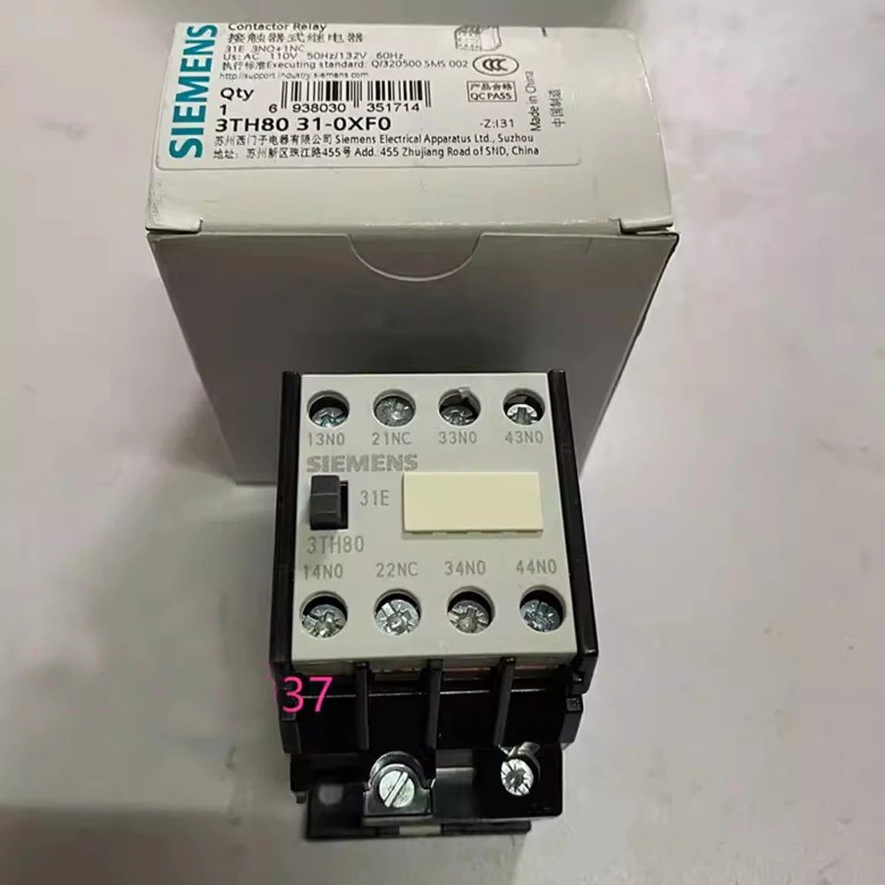 Imagem -02 - Tensão do Relé do Siemens-contator Acessórios do Elevador 3th80310x Ac24v Ac36v Ac110v Ac220v Ac380v 3th80 31e 3no 1nc Novo Original