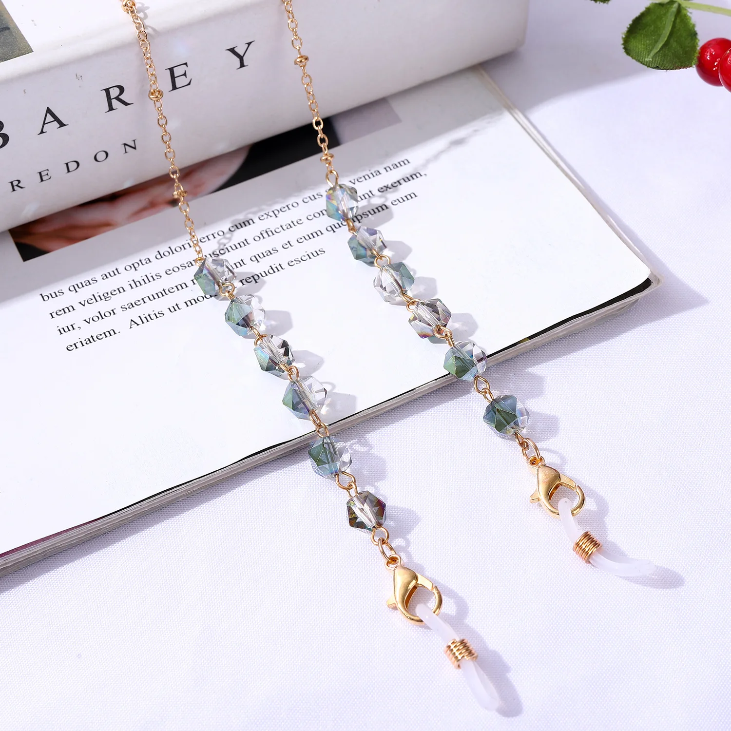 Crystal Beaded Glasses Chains For Women Elegant Mask Chain Holder Sunglasses Lanyard Neck Cord Eyeglasses Jewelry Gift