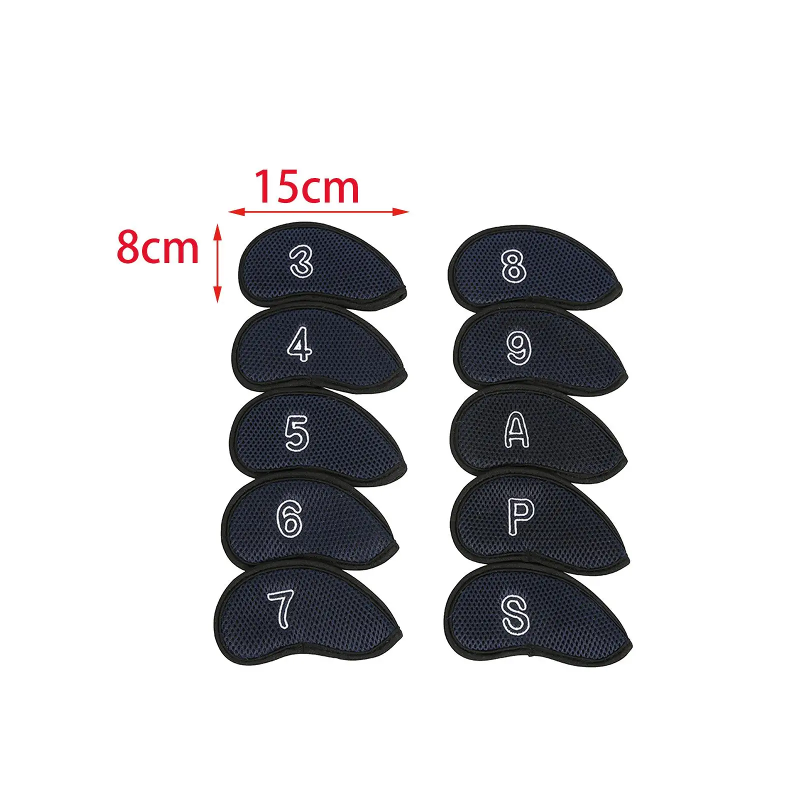 10 Pieces Club Head Covers Protection wrap golf Accessories Scratchproof Gift