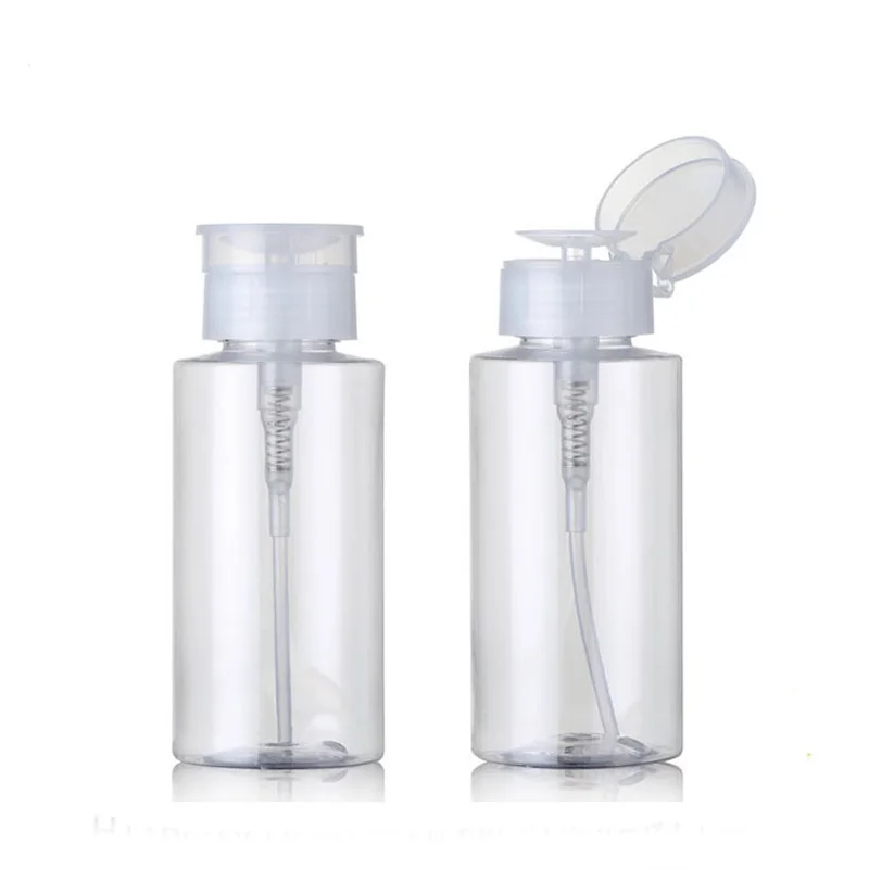 120/150/200ml Struccante Dispenser Bottiglie Vuote Alcol Bottiglie Riutilizzabili Smalto Per Unghie Rimozione Pressato Toner Lozione Per Unghie