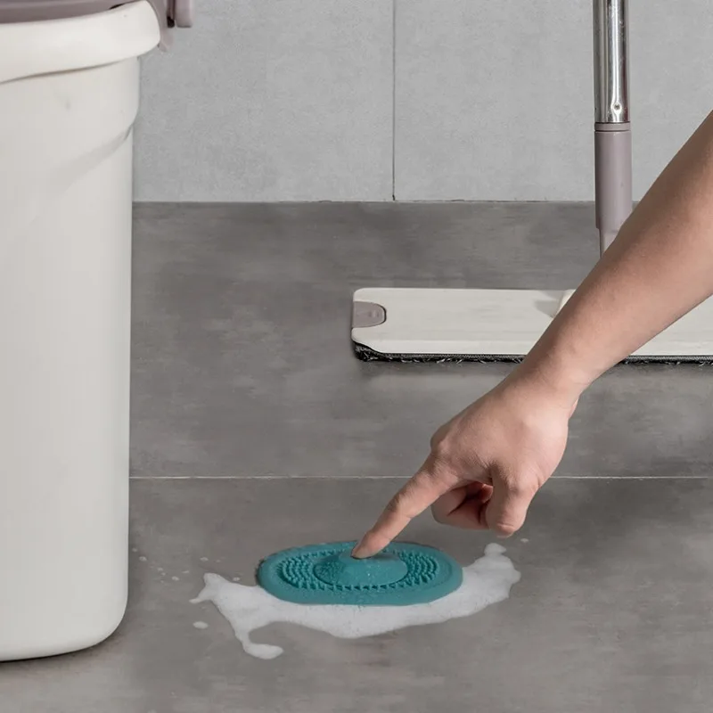 3 pezzi filtro per lavello da cucina a prova di spruzzi push per sigillare copertura di scarico quadrata blocco odori anti intasamento facile da pulire elementi essenziali per il bagno