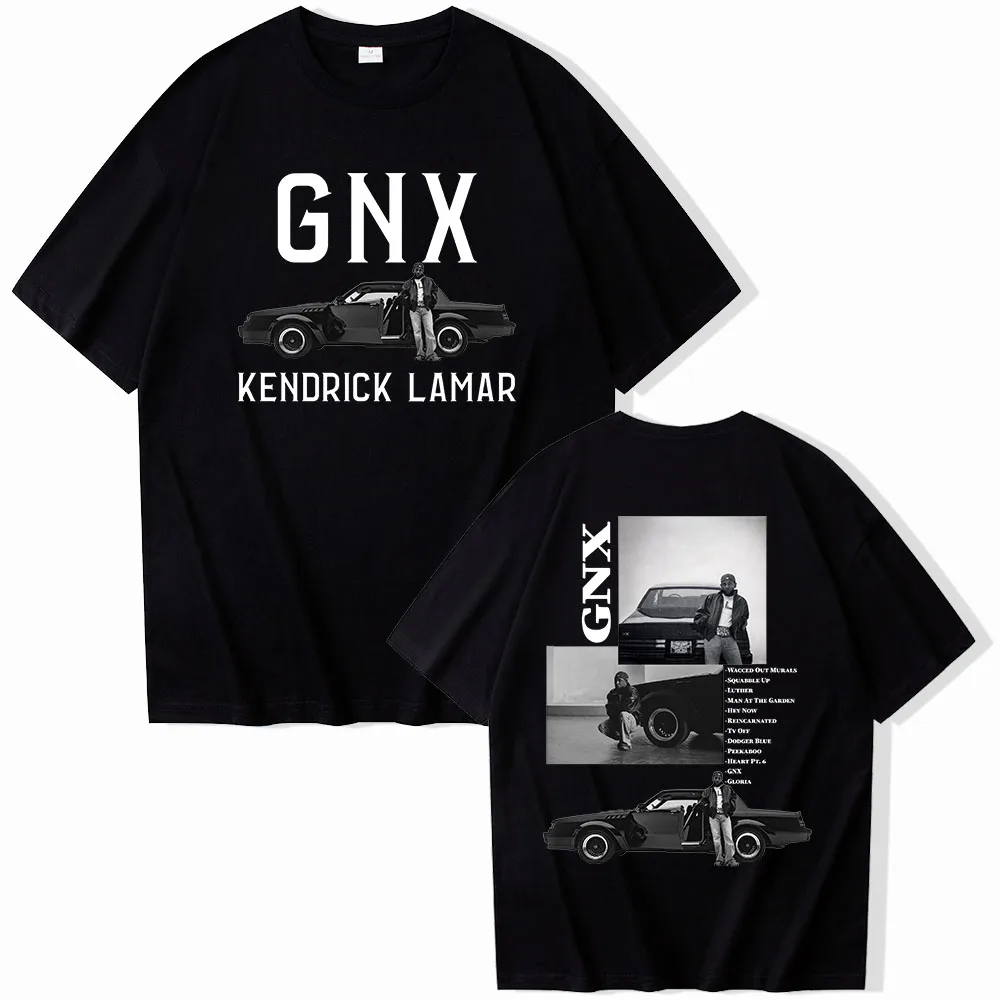 Kendrick Lamar GNX Tour T-Shirts Unisex Harajuku O-Neck Short Sleeve Shirts Commemorative Shirt