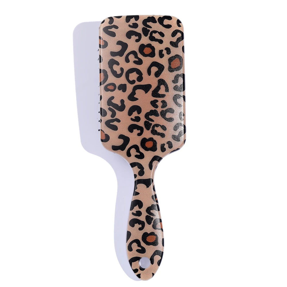 1pcs Hair Brush 3d Massage Scalp Comb Leopard Snake Zebra Milk Cow Print Salon Hairdressing Brush Curly Straight Air Cushion Com