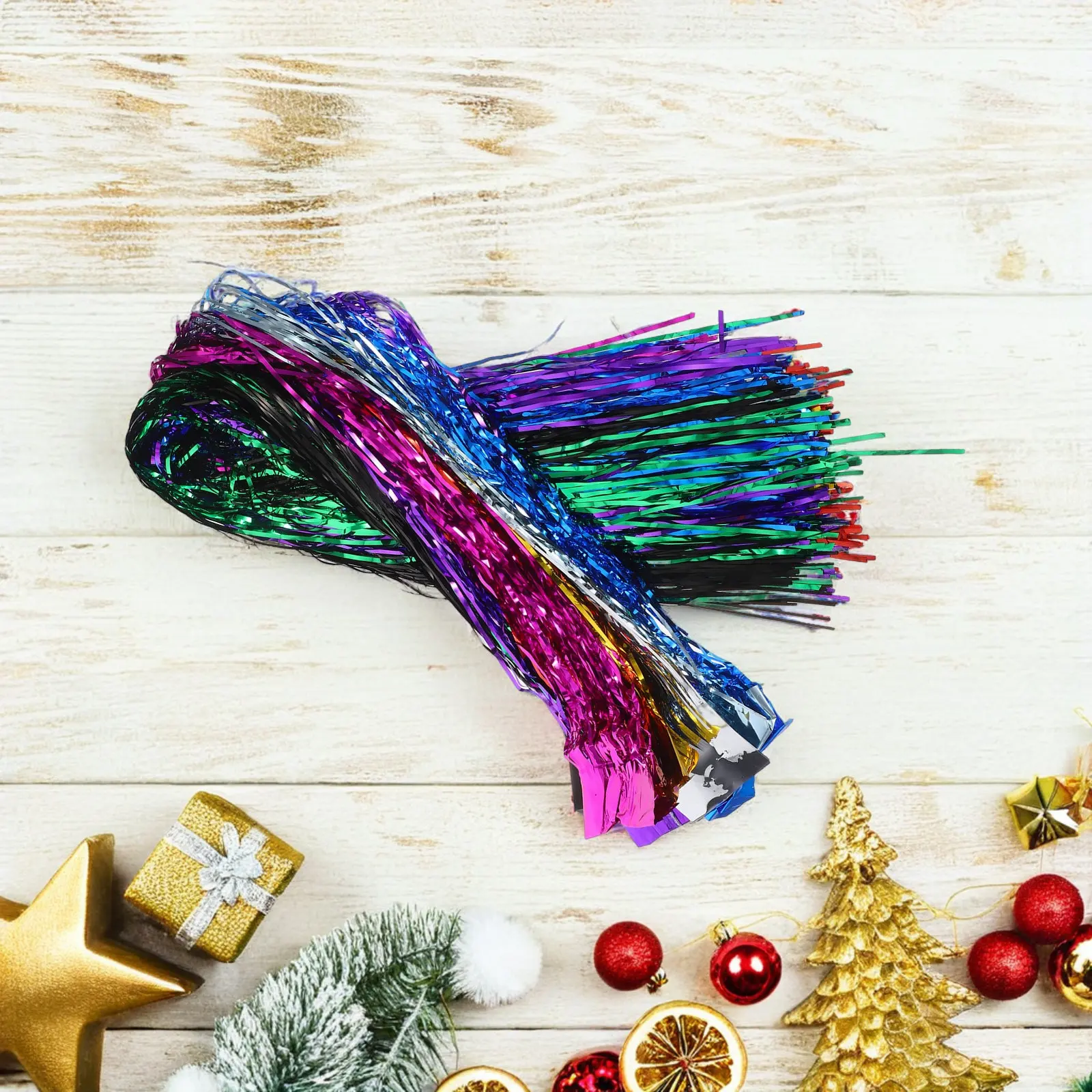 1 แพ็ค พวงมาลัยประดับต้นคริสต์ - Tinsel Garland Decoration บทวิจารณ์และราคา