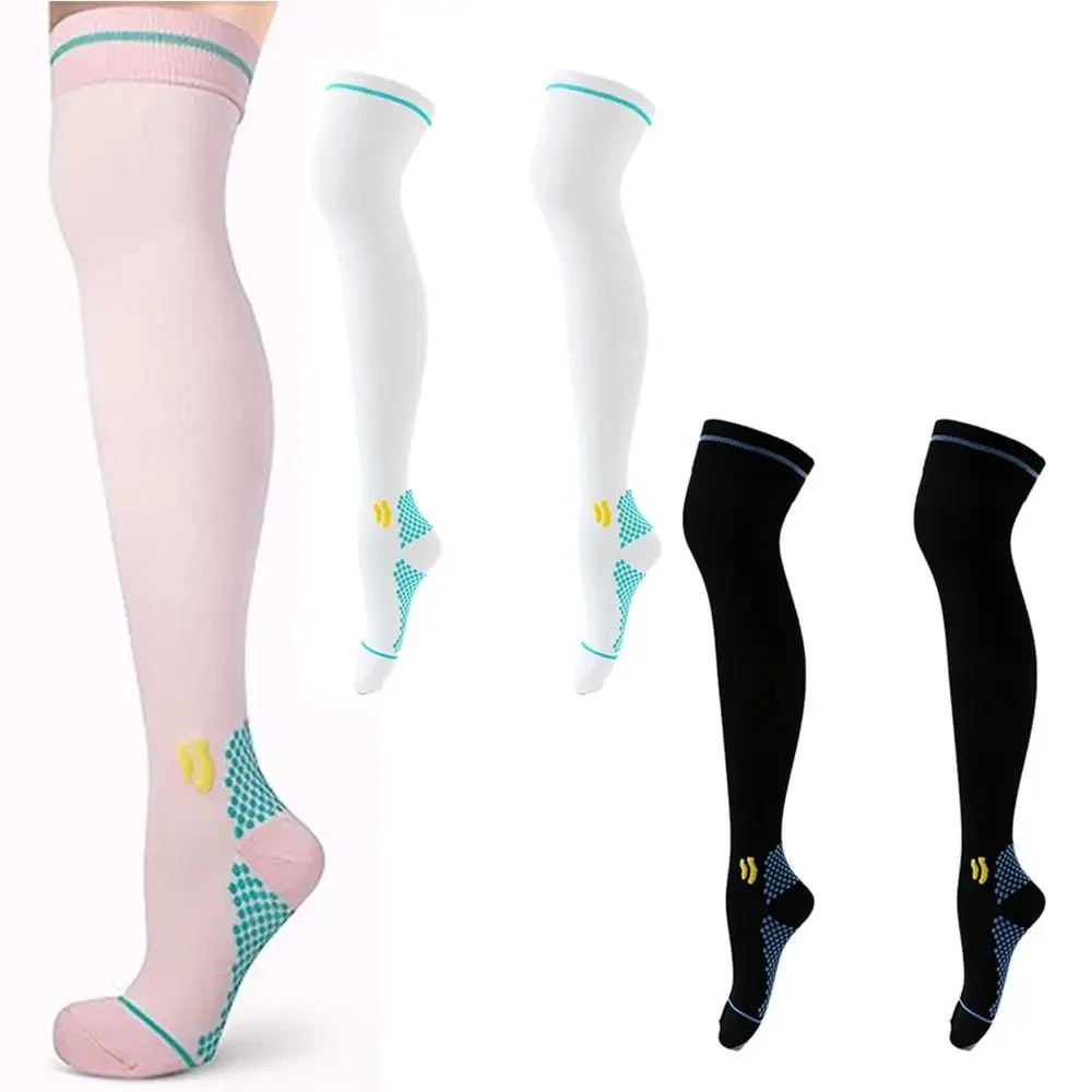 Compression Socks Lengthened Sports Socks Men Women Running Fitness Hiking Cycling Varicose Veins Diabetes Swelling Tight Socks