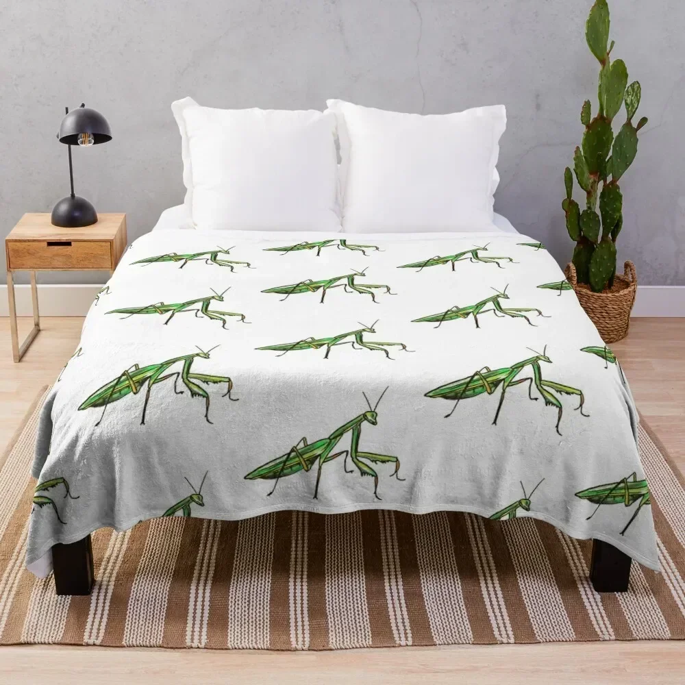 

Praying Mantis Throw Blanket Cozy Throw Blanket Birthday Gift for Him Her