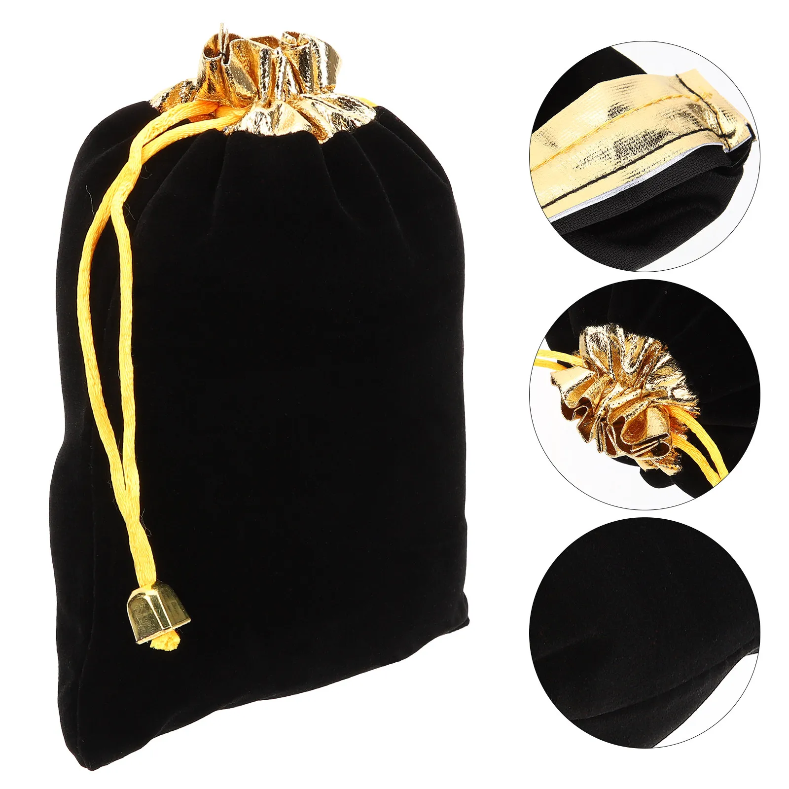 

20 шт. маленьких велюровых мешочков на шнурке для хранения украшений, с золотой отделкой, портативные подарочные мешочки для вечеринок